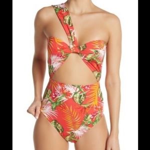 NWOT Dolce Vita Tropical Strap Cutout One-Piece